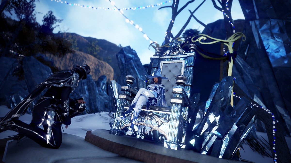 lpwithluiise's tweet photo. Wintery screenies with my love 💙❄️ 
Familyname: Lpwithluise with TheHellOnEarth
Region: EU
@BDO_News #BlackDesert #BlackDesertOnline #BDORemastered #MMORPG #BDOScreenshot #BDONAEU #BDOEUNA #BDODarkKnight #BDOWizard #BDOPhotoshooting https://t.co/nDDUxYWHhY