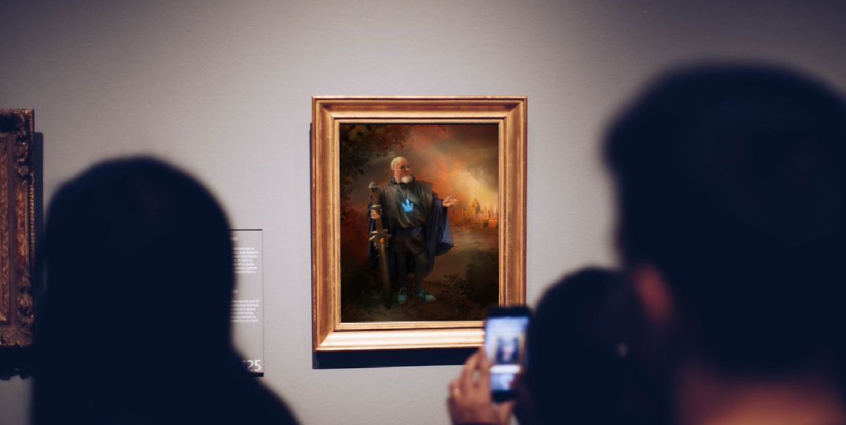 The West Ox Art gallery recommends booking as there has already been queue for tickets all the way past Strainge the Butchers.  #ThePortrait  #wwone