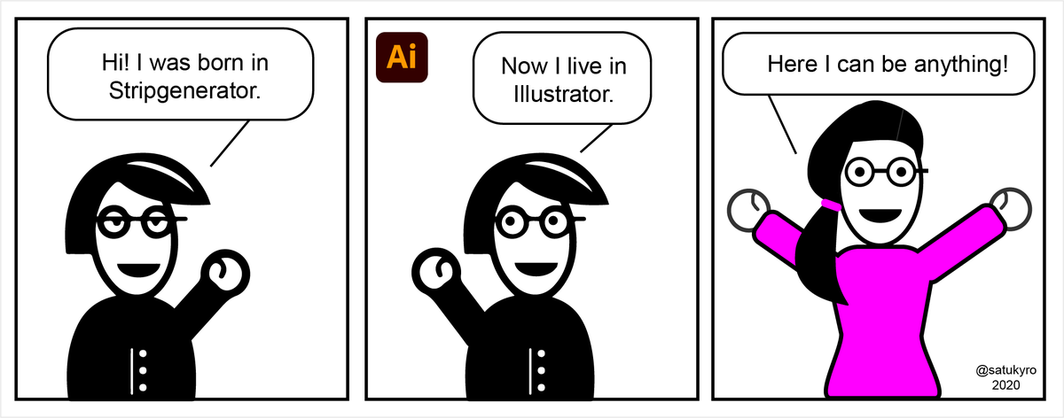 satukyro's tweet photo. (Cartoon)life goes on 🙂 #cartoons #Stripgenerator #Illustrator #sarjakuvat https://t.co/ZSJJTxV1kr https://t.co/pOJcMbIWZi
