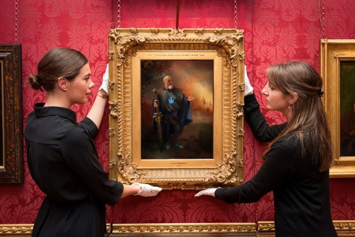 We are pleased to reveal the lost portrait of Lord Dracthofoote, now returned to its original stunning colour and detail.  #ThePortrait  #wwone