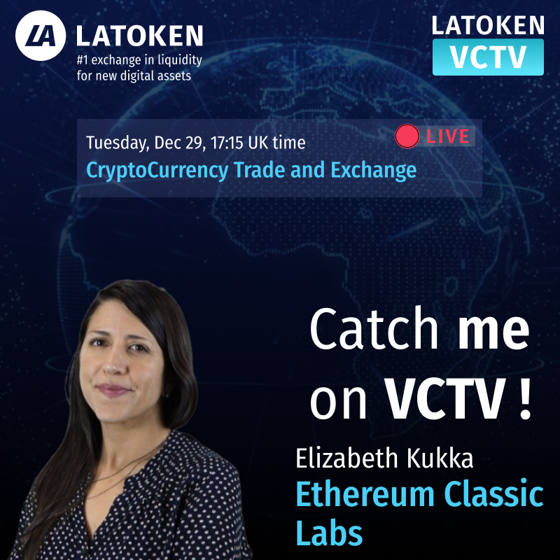 etclabs's tweet photo. New event alert 🗓 Tuesday, December 29th at 9:15 am PST/12:15 pm EST our Executive Director, @Venture_This is speaking to @latokens about #fintech and #blockchain. 

Mark your calendars and click the link to tune in!  https://t.co/a0KyMRBJwt https://t.co/M599hMKd34