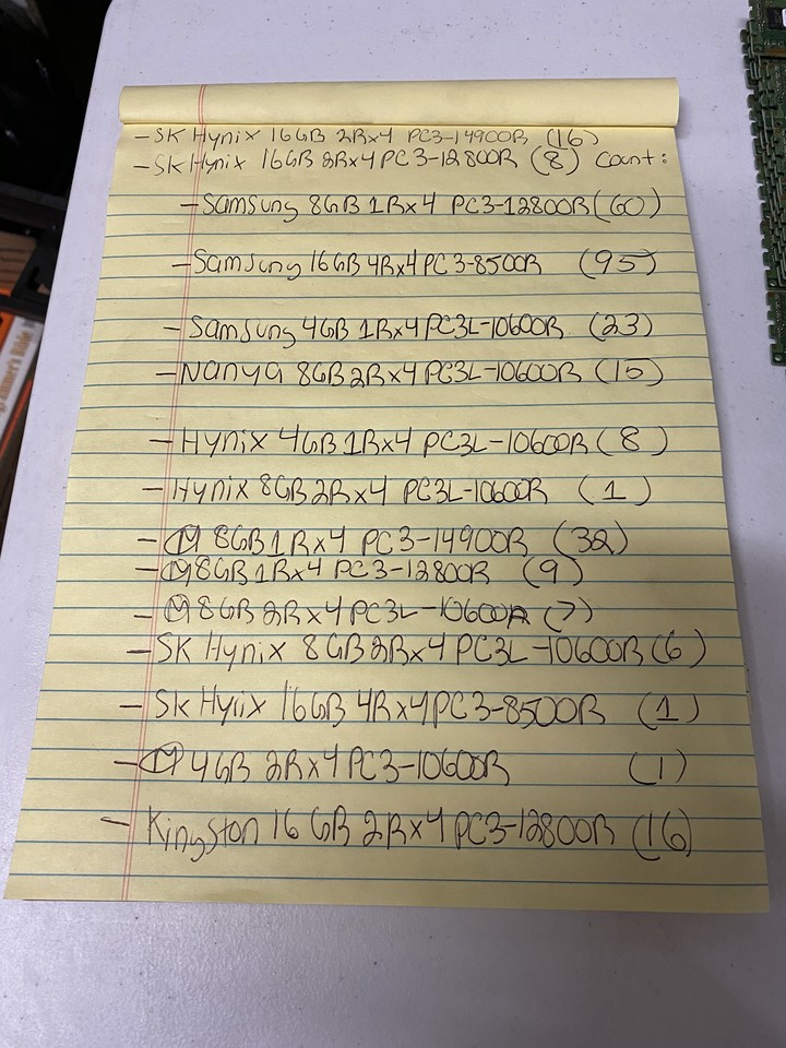 RandDevelopment's tweet image. 2.9tb of DDR3 ECC Ram available. DM us for info