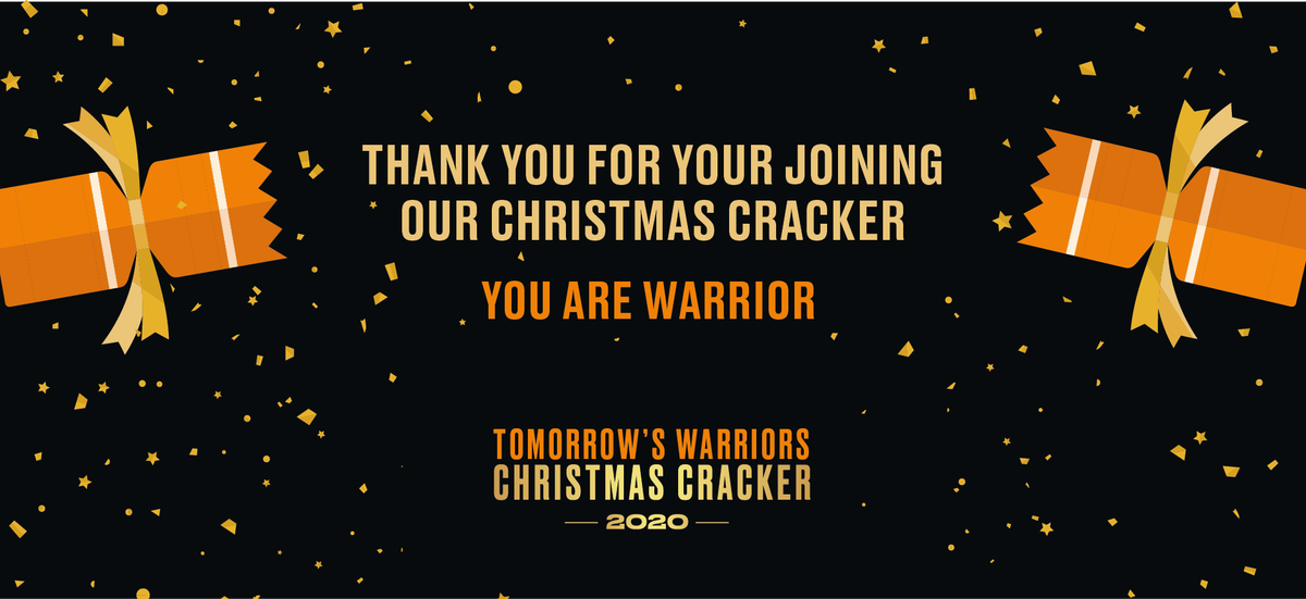 Thank you for your joining our Christmas Cracker! What a fun and festive evening, thanks to @gillespeterson, @cherise and our wonderful Warrior musicians. There is still a chance to donate to #IAmWarrior and help us reach our £100k total: gofundme.com/iamwarrior2020