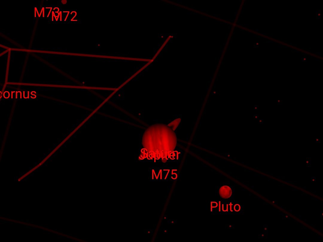 TheCatHeSay's tweet image. This is the only view available of the #GreatConjunction chez The Cat.

8/8 heavy cloud cover here.

Probably a good job the Magi had clear skies back in the day.

#TheCatsWeTweet
#SkyMapApp