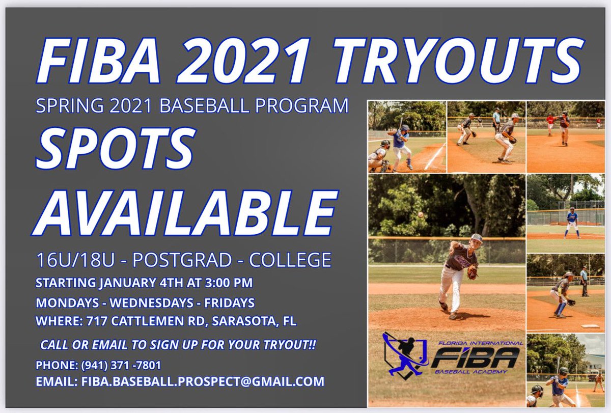 fiba_baseball's tweet photo. Monday to Friday practice - Unlimited access to indoor cages and gym during open hours - Mid week games against other academies - lntrasquad games - Rapsodo hitting and pitching - Five tournaments minimum. #florida #sarasotabaseball #venicebaseball #riverviewbaseball #westcoast https://t.co/mu8DU51bOp