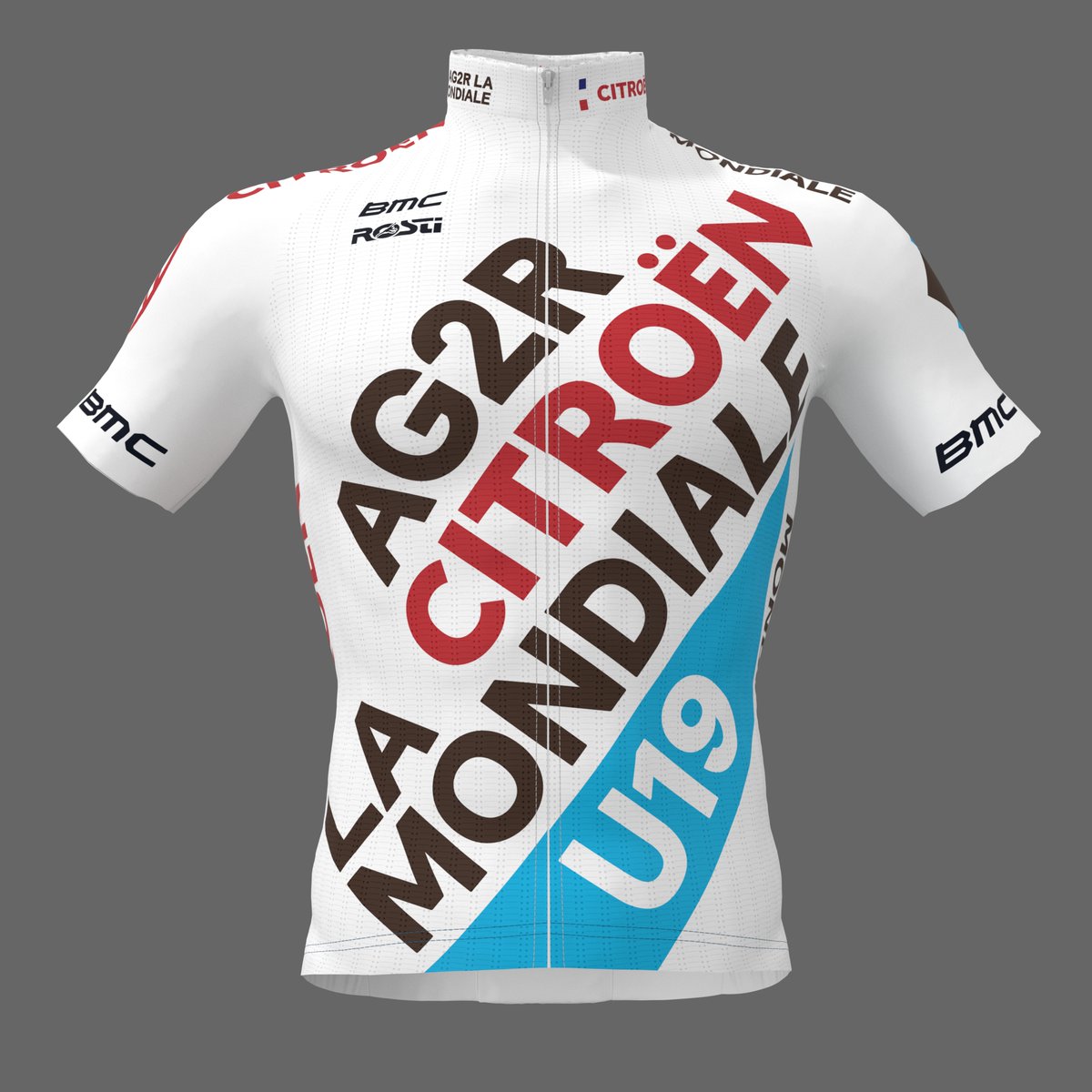Et voici le maillot réalisé par <a href="/rostifrance/">ROSTI France</a> sous tous les angles qui équipera en 2021 les Juniors #ag2rcitroënteam