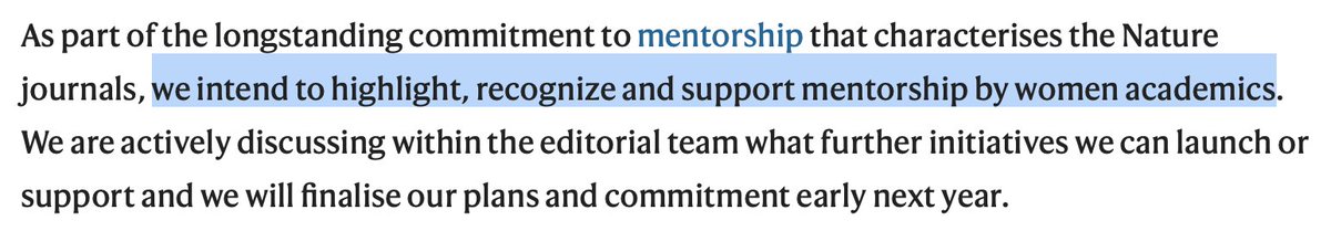 5. In response, the journal will be launching initiatives to support mentorship by women academics (i.e., so far, the only apparent policy consequences of the publication of this paper are initiatives to *help* women). What exactly were we afraid would happen?