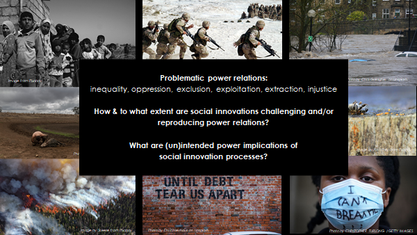 FlorAvelino's tweet photo. How are power relations challenged and/or reproduced in processes of transformative social innovation? Video of my talk on #PowerinTransition for @theNASEM workshop on #Sustainability research is now online: https://t.co/wu3hNoWAmh https://t.co/F2YO7hG3Gk