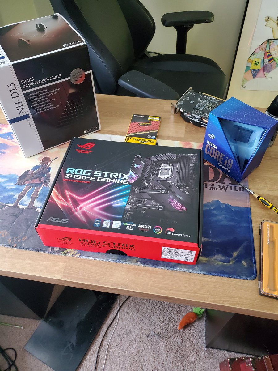 LegendofTimMFG's tweet image. Building my new #PC finally. Wasn't able to get the graphics card I wanted so I'm using my old one until I can upgrade.  Wish me luck, never done this before.  #pcbuild #pcgaming #PCGamer