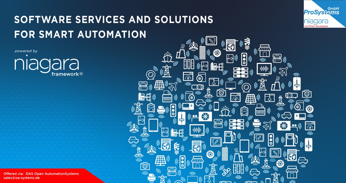prosystemsgmbh's tweet image. ProSystems ist Ihr Spezialist für Systemberatung und Softwareentwicklung für das Niagara 4 - Framework® von Tridium in Deutschland. Unser Leistungsspektrum umfasst komplexe Softwarelösungen im Bereich der Automatisierung. bit.ly/3ay1ptM 
#niagara4 #niagaraframework