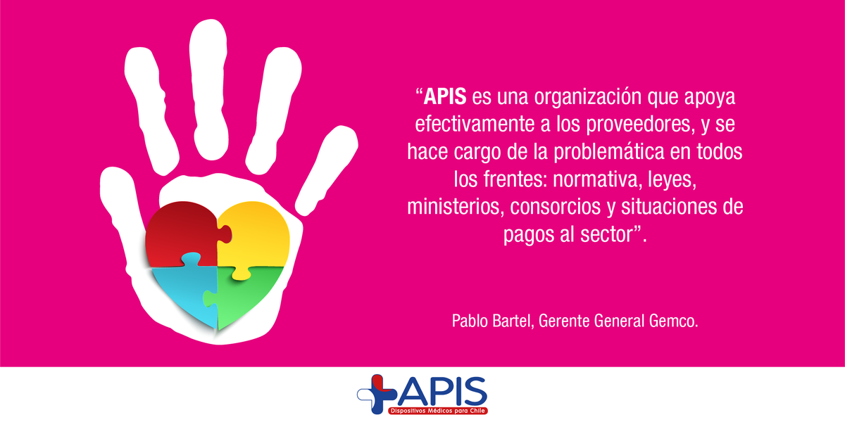 Apis_AG's tweet photo. Nuestra labor como gremio es multisectorial, con el firme compromiso de contribuir en el desarrollo de una mejor #salud para la población, llevando siempre la voz de nuestros asociados a las distintas mesas de trabajo en las que colaboramos activamente
#DispositivosMédicos #Chile https://t.co/WARic6S8eY