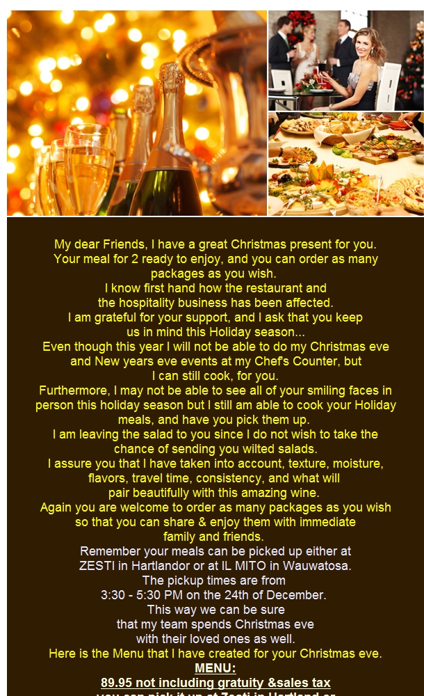 ilmitoEAST's tweet photo. Your Christmas meal for 2 at Zesti or IL MITO https://t.co/vXdTiKyhSM https://t.co/La9A7BdK08