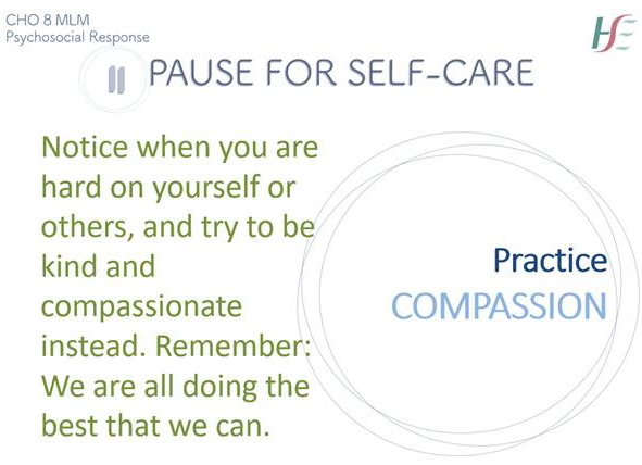 MLMCommHealth's tweet photo. #PauseForSelfCare Practice Compassion: Be kind to yourself and others. We are all doing the best we can. @dreddiemurphy @DMHospitalGroup https://t.co/gTkXU8Ihy2