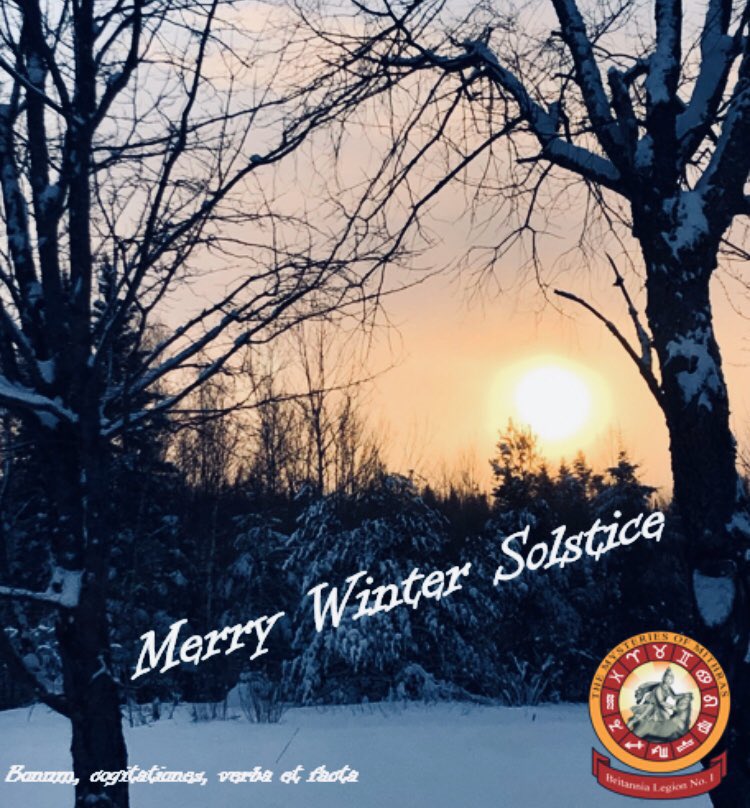 The Winter Solstice is the longest night &amp; shortest day of the year &amp; marks the first day of winter. Throughout time this has represented the death &amp; resurrection of the sun. Merry Solstice, everyone! #LuxBrumalis #Solstice #SolInvictus