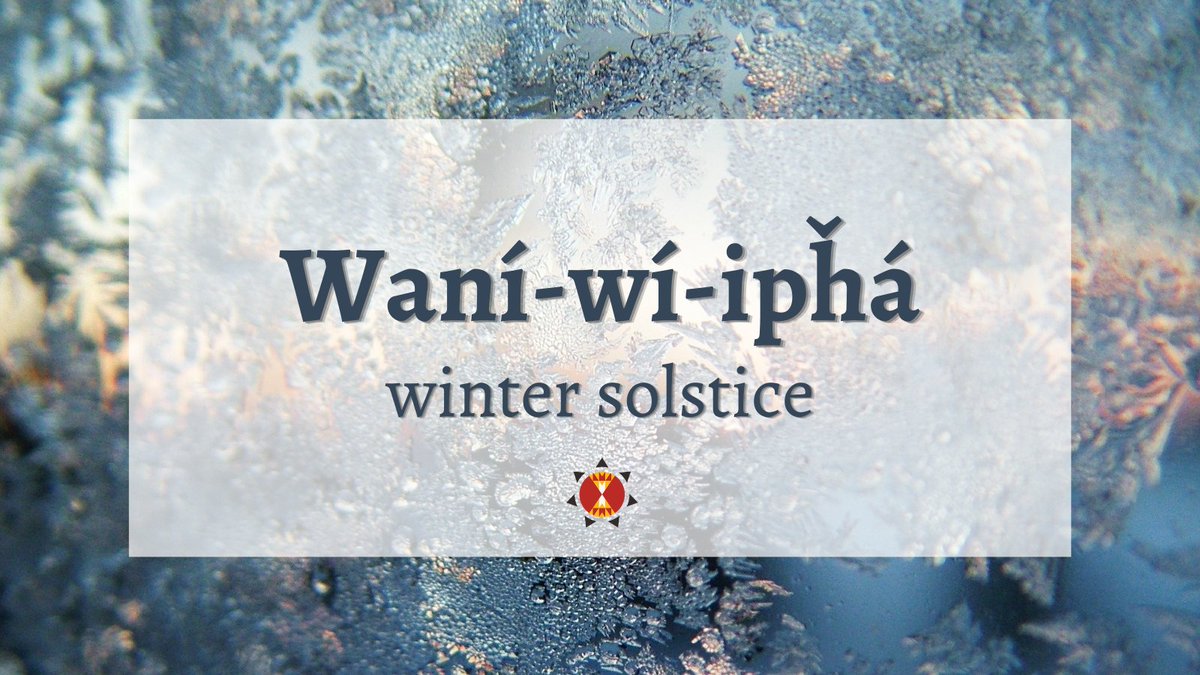 Waní-wí-ipȟá -winter solstice ❄️ Today is a sacred date: a time of transition and an opporunity to share and remember stories from the year past.