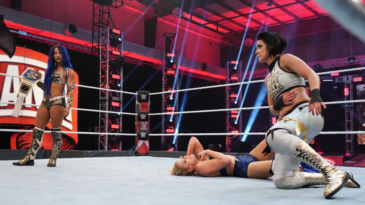 47 - Sasha Banks vs Bayley vs Lacey Evans vs Naomi vs Tamina [Wrestlemania 36] [05/04/2020]1/4