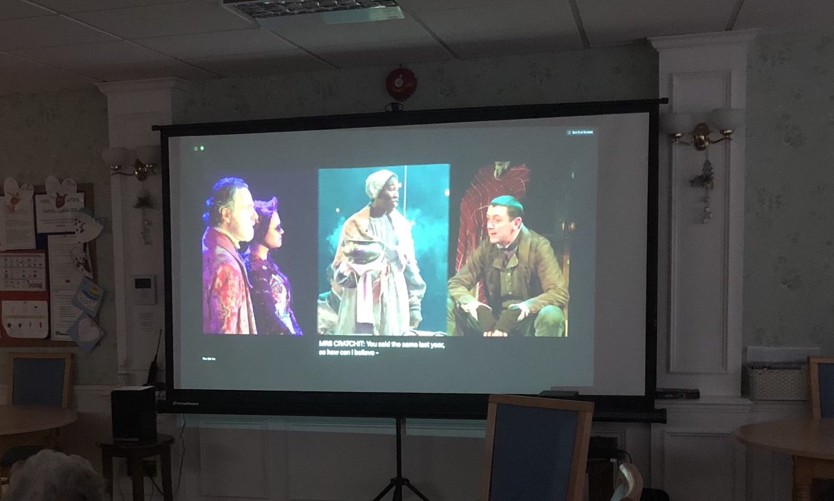 A huge round of applause to <a href="/oldvictheatre/">The Old Vic</a> from 22 very happy residents aged 77 - 100 (!!!), they absolutely loved your masterful live streamed performance of ‘A Christmas Carol’ 🎩
Feeling very festive and grateful during these hard times, 
Don’t miss your chance to watch it! 🕯