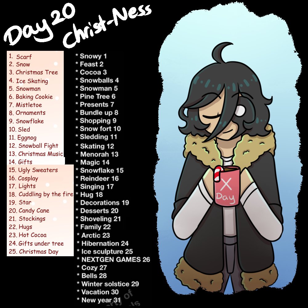_Darkness65_'s tweet photo. I'm really bad at consistent posting lol, here's the past 4 days. Ness is have a calm time, just vibing by themselves :D
#art #digitalart #darknessart #sketchmas #christness #OC https://t.co/b6vAvA6FkV