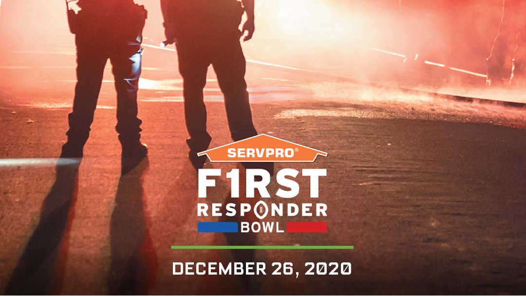 To the ones who rush in while everyone else rushes out, thank you. SERVPRO is a proud supporter of our nation's first responders. Tune in Dec. 26 to the SERVPRO First Responder Bowl as we celebrate these heroes. #SERVPROFirstResponderBowl