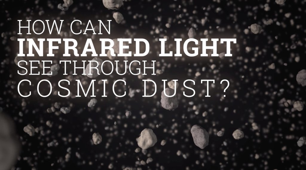 How can infrared light see through cosmic dust?