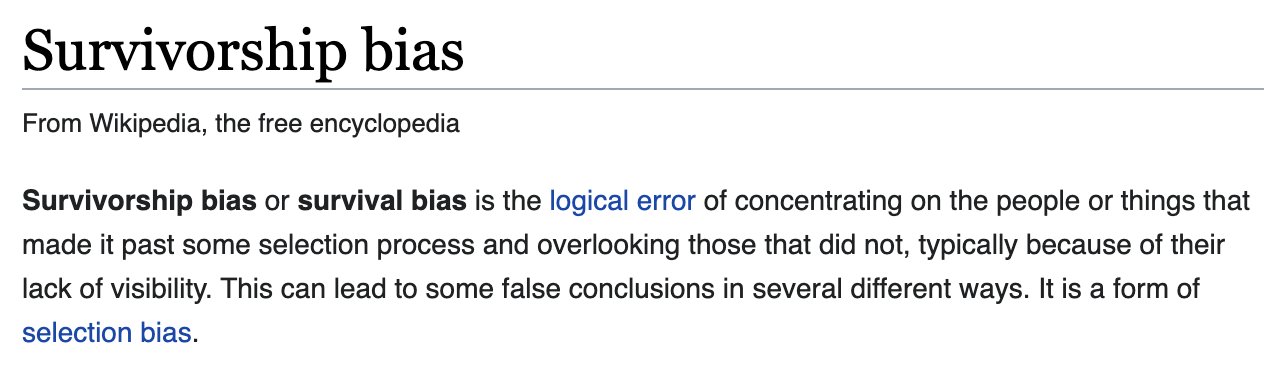 Survivorship bias - Wikipedia