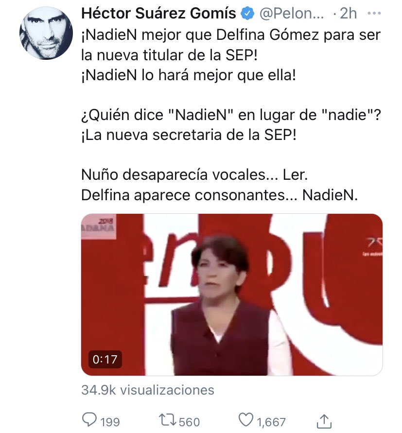 eledesmaa's tweet photo. Caray, uno extraña la integridad, capacidad actoral, creatividad, ética, inteligencia, madurez y brillantez de #HéctorSuárezHernández.

A veces uno espera que los hijos hereden algo, pero hay casos que no agarraron ni el resfriado. 👇🏽🤷‍♂️ https://t.co/WWEvhDs8Kb