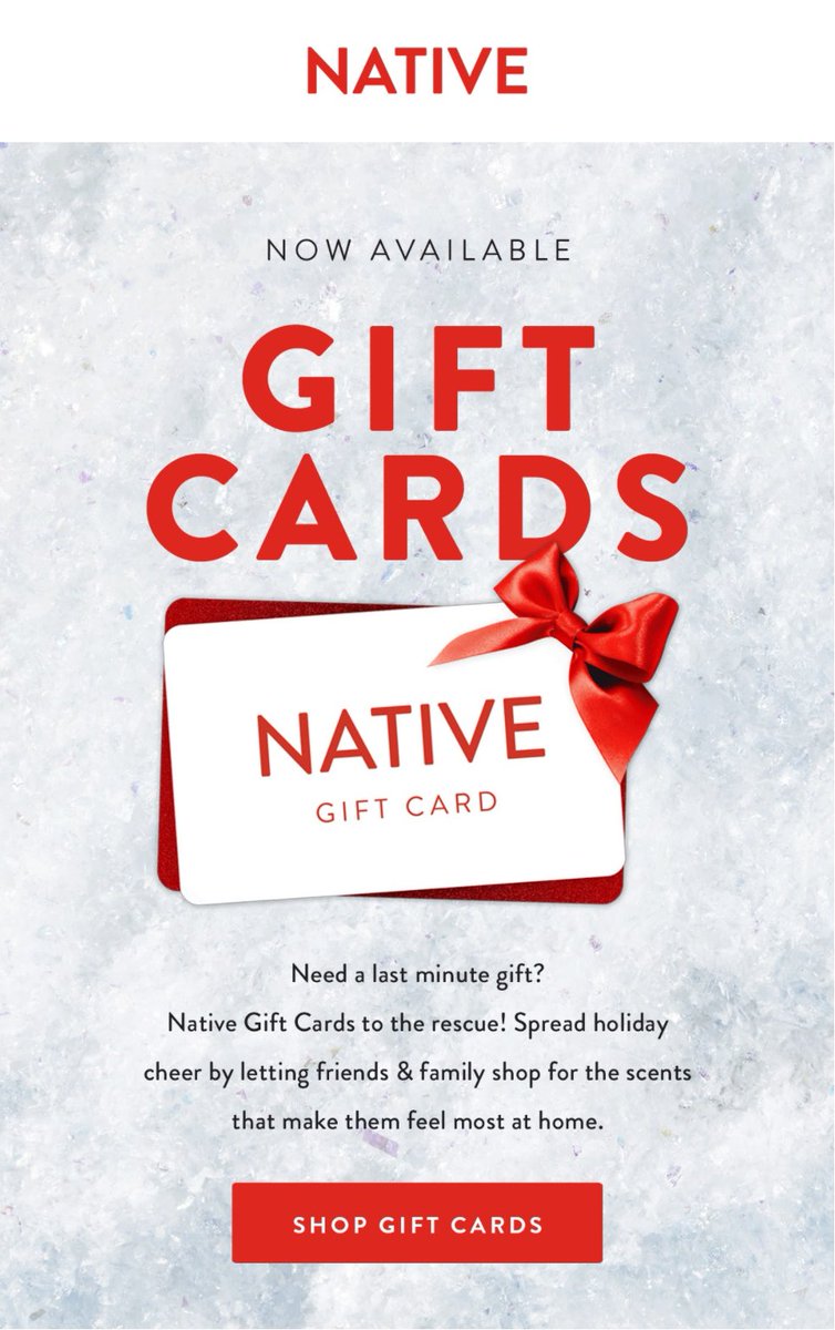 1st Email: The Gift Card.Make your email-Pretty-Interactive-Straight to the pointExample: