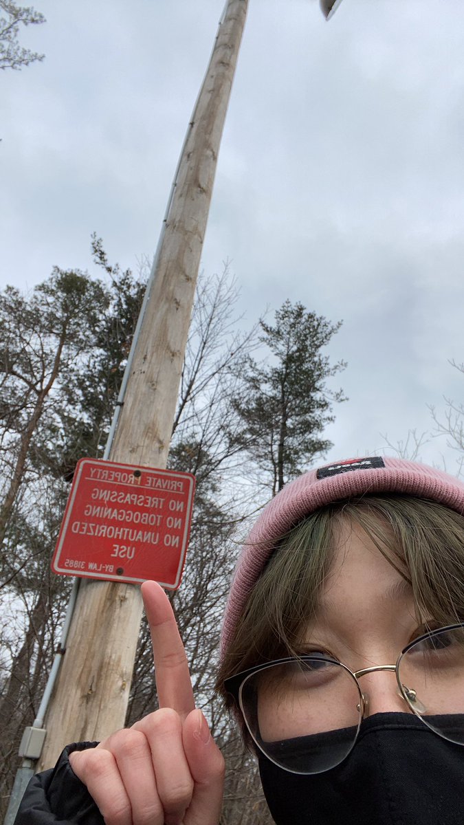djenjie's tweet photo. @drbeccapr at clue 10! My fingers are about as red as the By-law 31885 sign 😆 #ouchlabholidayhunt https://t.co/VyLCGwAsow