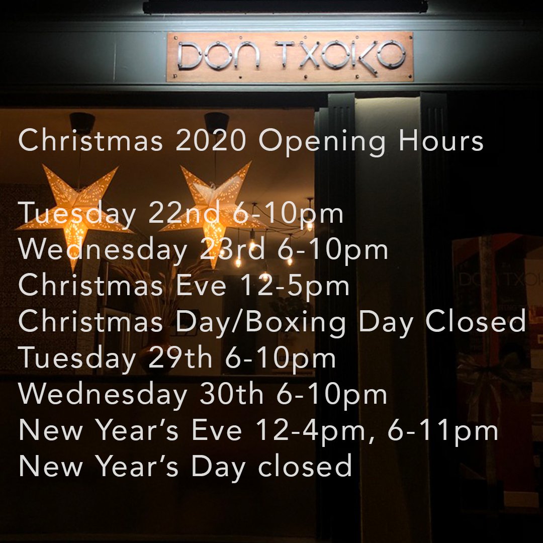 Merry Christmas/Feliz Navidad Everybody!

Thank you from the bottom of our hearts for your support.  We hope next year is a better year for everybody. 

We plan to open with our usual hours from January 2nd, 2021. 

Stay Safe Norwich, Support Independents.