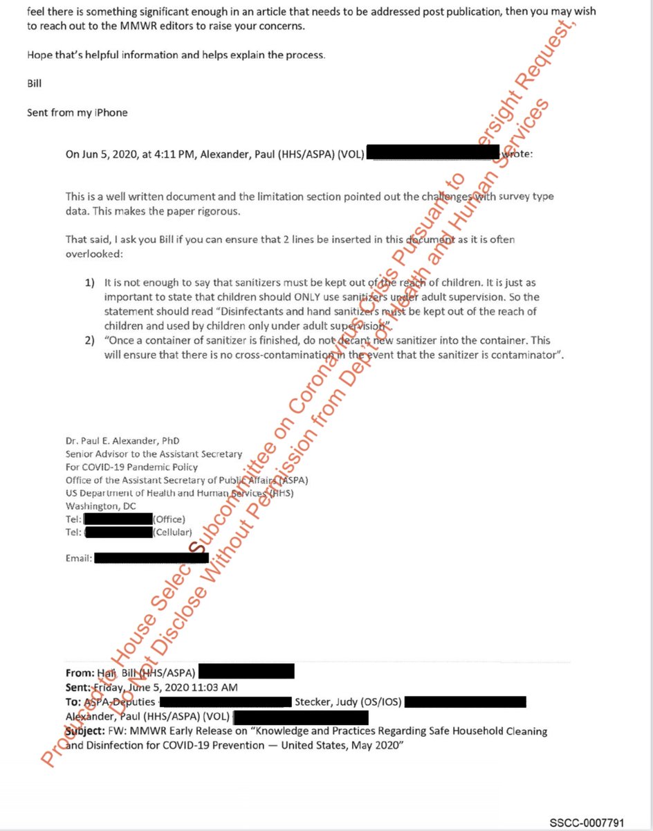 HOLY FUCKING BALLS - previously the Select Com only released 70 pages of internal emails  @HHSGov  @SecAzar  @CDCDirector  @SpoxHHSGuess how many pages are in the new tranche of documents?100? Nope200? NopeYou are so fucked