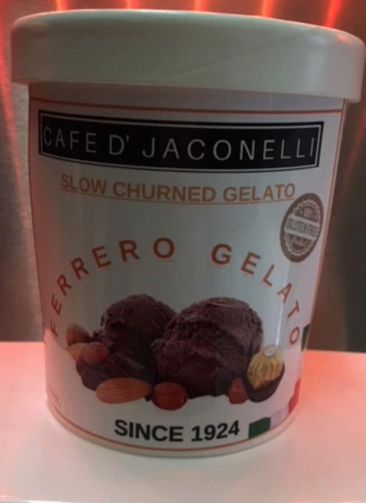 Jaconellis's tweet photo. If you fancy Jaconellis fresh ice cream and raspberry  sauce for your Christmas dinner you can phone your order and we will guarantee you get it 01419461124 
We also have great flavours churned fresh available.
Thank you for your support and wish you all a very merry Christmas. https://t.co/ugouZOPZOF