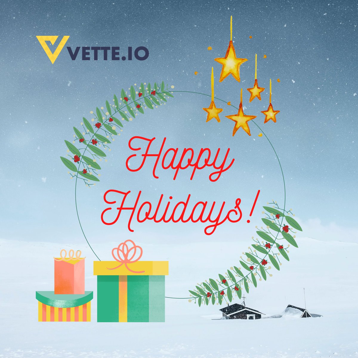 From all of us at Vette, have a safe and happy holidays!

#HappyHolidays #Christmas2020 #Hanukkah #Kwanzaa #Vette