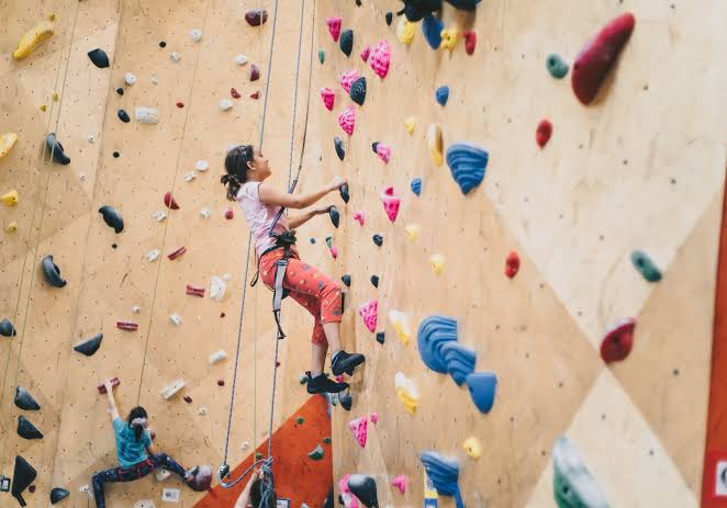 3. Indoor Rock ClimbingClimb your way to fitness with this adrenaline-pumping sport. The total-body workout is a great way to increase muscle strength. You will shed those extra pounds and increase your overall agility and also improve your hand-eye coordination.