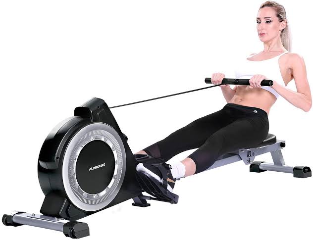 6. Rowing MachineSpice up your cardio routine with this low-to-the-ground machine that works your legs, back, core, and arms simultaneously.