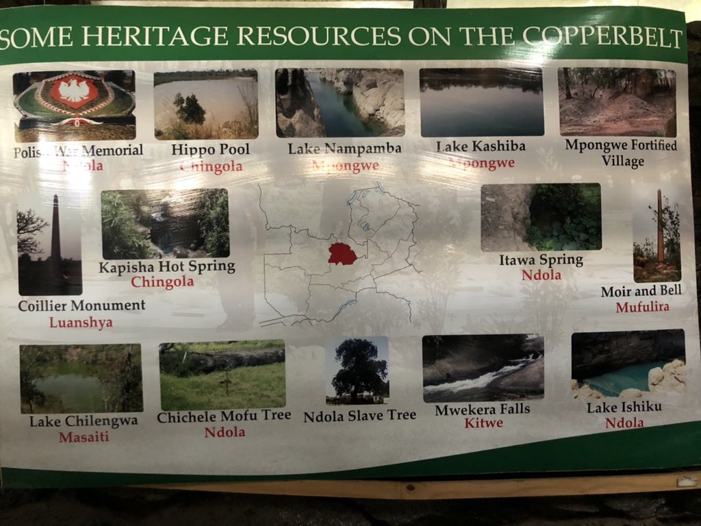 Visit the museum and get a detailed history lesson. While we are on this, here are some other national heritage sites on the Copperbelt you can visit. #VisitZambia.