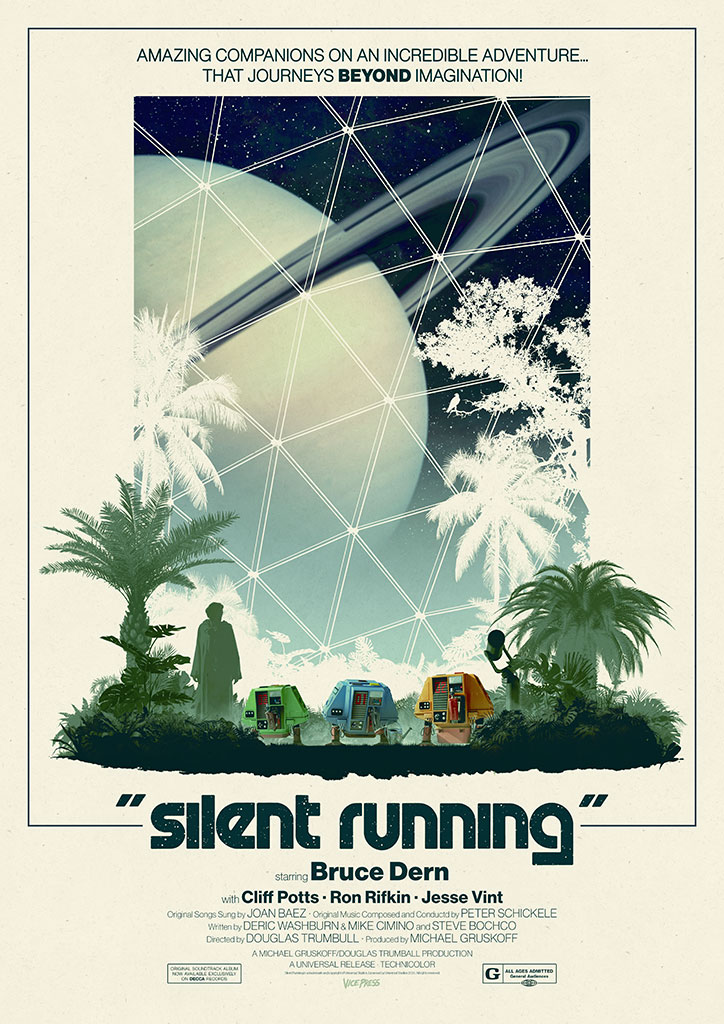 Another great 2020 project. I had a lot of fun making these Silent Running mini prints and a poster for my company  @VicePressNews