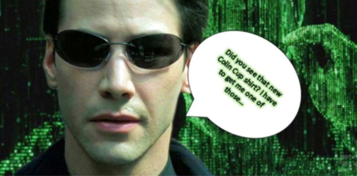 Cfkfoundation's tweet photo. You don’t have to be a computer programmer to get your Colin Cup shirt. Just click the link in our bio!

#thematrix #neo #colincup #cfkfoundation #merch #nonprofit #nonprofitorganization #nonprofitsofinstagram #community https://t.co/PPgAKgDzFD