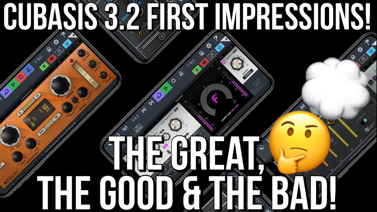 iPadBeatMaking's tweet photo. We share our @steinbergmedia #Cubasis 3.2 #update 1st impressions: the great, good & the bad that weโve seen so far!!
LIVE PREMIER STARTING NOW!!!
Link: https://t.co/0CsIVXb3Uo
Letโs Chat!!
#iosmusicproduction #ipadbeatmaking #iosapps #iosappnews https://t.co/oOsnGKigF0