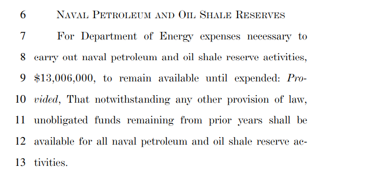 What exactly are Naval Oil Shale Reserve Activities?