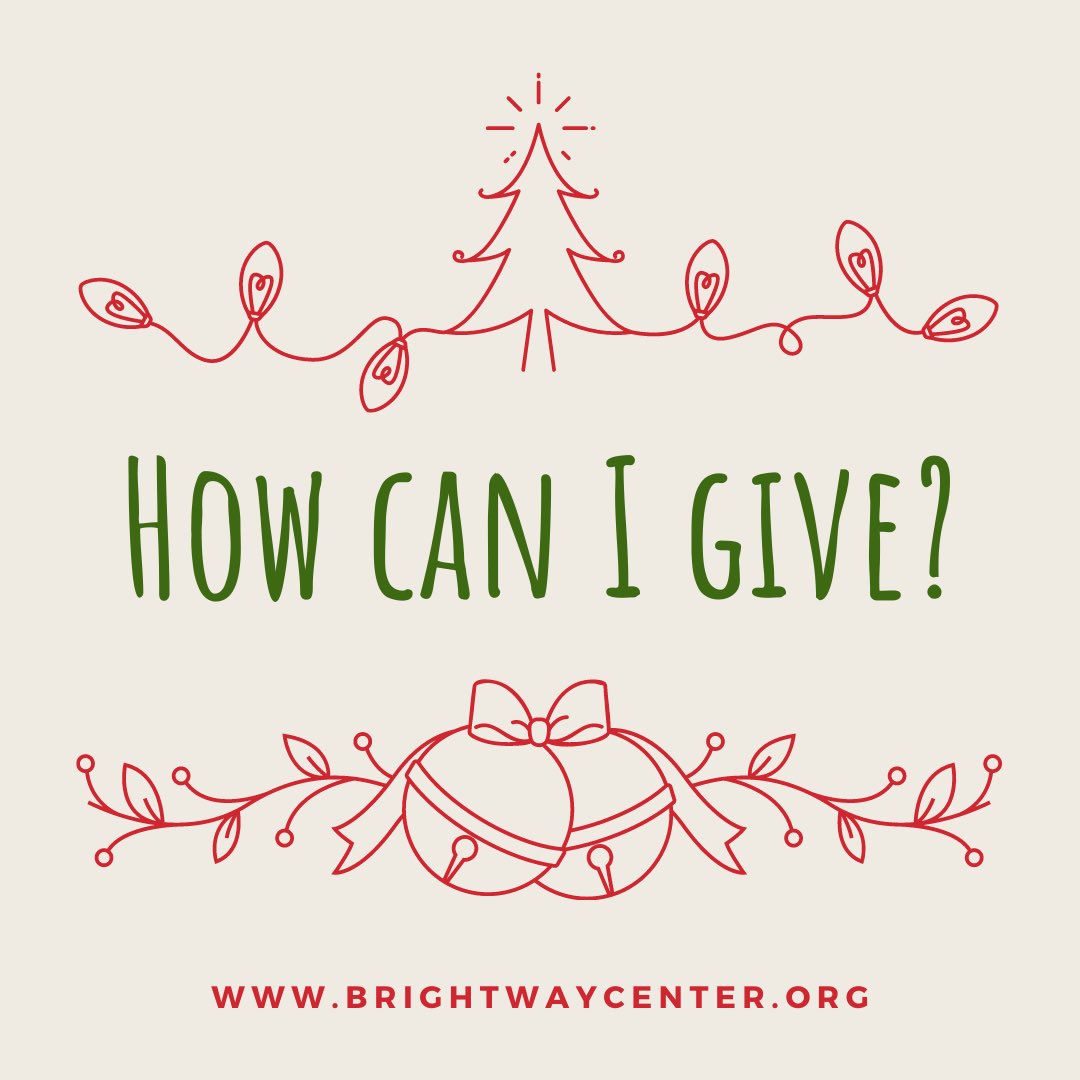 BrightwayCenter's tweet photo. Did you know that our fundraiser is STILL going on through the end of 2020!? We have numerous ways that you can be giving back, and you can find those ways right here: https://t.co/gdoWB8lycb

We appreciate your generosity during this joyous time of year! Thank you in advance! 🎄 https://t.co/Jbn9RXlKKn