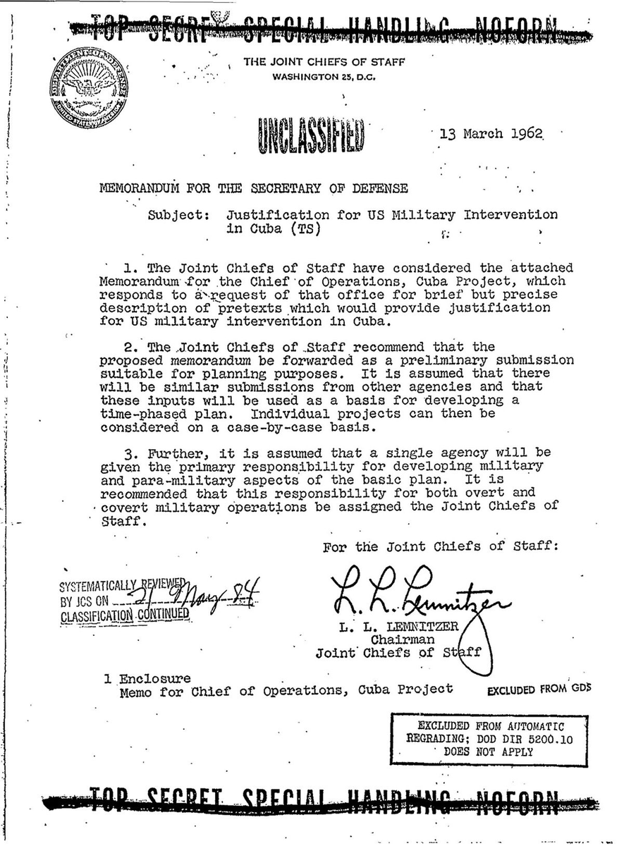 It’s not even a secret.  https://en.wikipedia.org/wiki/Operation_Northwoods