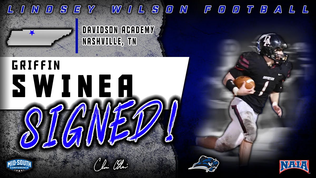 LWUfootball's tweet photo. Congratulations, Griffin! 
Welcome to our family!

#BlueRaid | 🟦⚔️⬜️ | #NSD21 https://t.co/qtUYeK5dYH