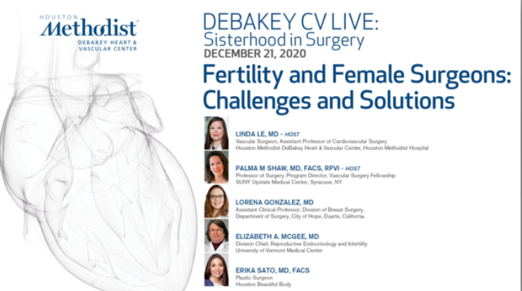 Tonight at 5pm CT, join the #CVLive Sisterhood in Surgery discussion on fertility and female surgeons: bit.ly/3nIk4qx #cardiotwitter #WomenInMedicine