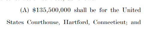 $135,500,000 for one federal courthouse.We will be condemned to federal penitentiaries in only the FINEST PALACES IN THE LAND!!!!!