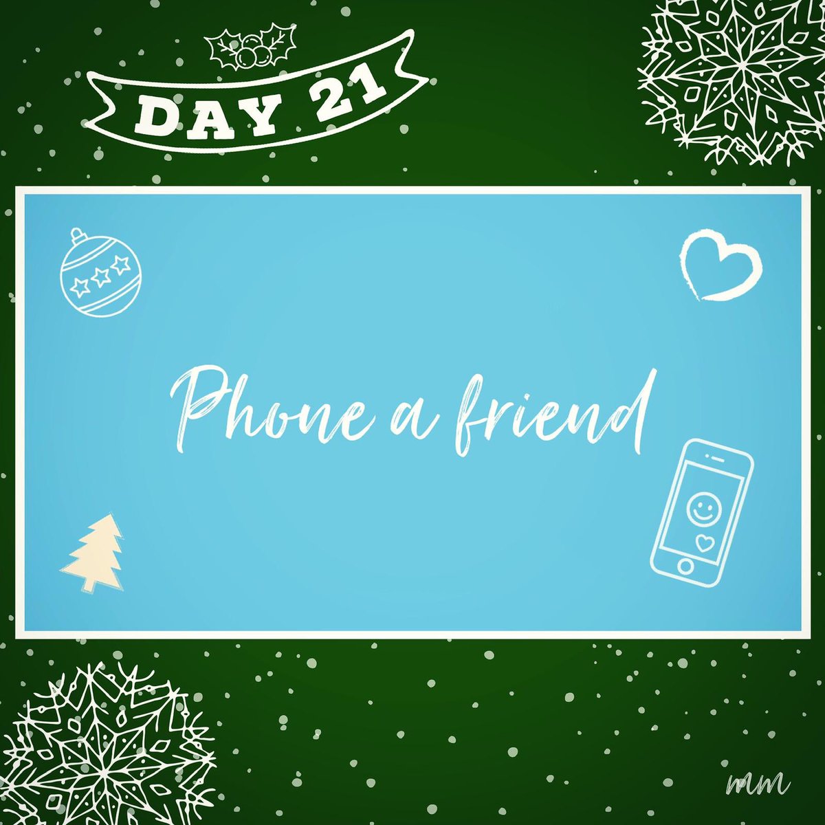 mini_meds's tweet photo. Advent meditation Challenge:  Day 21  #phoneafriend #meditation #adventchallenge #meditate #minimeds https://t.co/NjvkFE6PYA