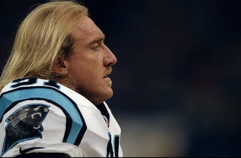 PatrickR0720's tweet photo. One of the greats to wear a Panthers jersey.  RIP Kevin, you will be missed. https://t.co/UHtLf4vDPR