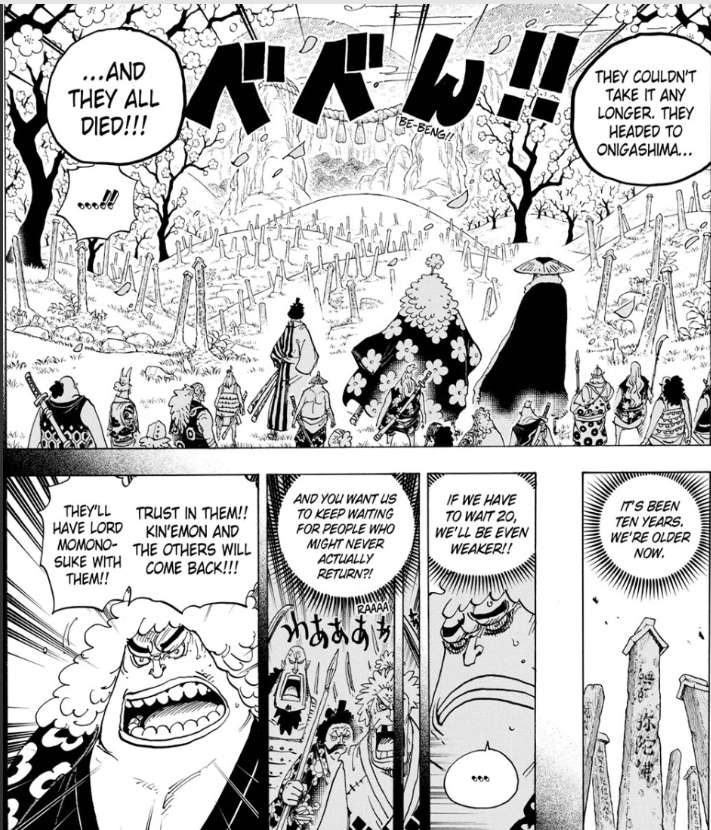 ...and couldn't properly act on. This also explains why Marco says that they thought about going to Wano many times even though they were waiting for the right person. They had no clue who was the right person, so anytime samurai left to act on Oden's dream, that could've been it