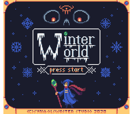 SymbolsWriter's tweet photo. My entry for @Saultoons' #MyWinterWorld challenge.
Mockup of a little game about a blue-robed magician trying to stop an evil lich from using ancient magic to usher the world in eternal cold, maybe?
#pixelart #pixel #pixelartist #dotpict #ドット絵 #gamedev #mockup #retro https://t.co/nsDTrbaPEH