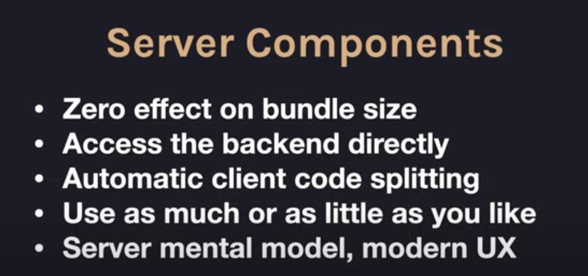 47:14 Server Components Recap (all the 's above)all experimental milestones hit, therefore announcing nowDid small test in FB app, saw -29% bundle reductionLots more Ongoing Research!