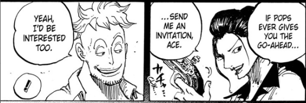 It's cruel then that someone who inherited Oden's will only really popped up after WB died. But at the same time, others such as Marco and Izo who have been waiting now get the opportunity to act on it, their patience has been rewarded.